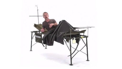 US Military Surplus Foldable Field Hospital Bed / Cot - image 5 from the video